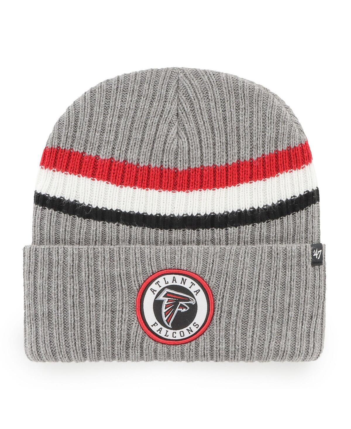 Mens 47 Brand Gray Atlanta Falcons Highline Cuffed Knit Hat Product Image