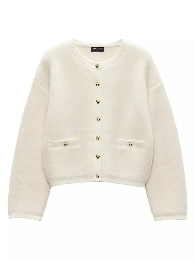 Kaia Boucle Crewneck Cardigan Product Image