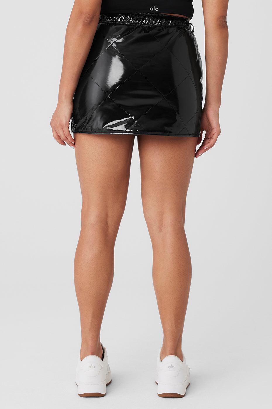 Snomoto Puffer Mini Skirt - Black Female Product Image