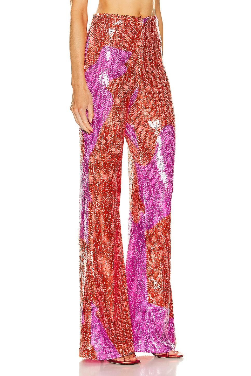 SILVIA TCHERASSI Avellino Pant in Pink,Orange Product Image