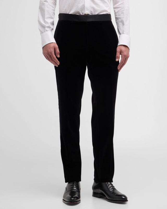 Mens Velvet Tuxedo Pants Product Image