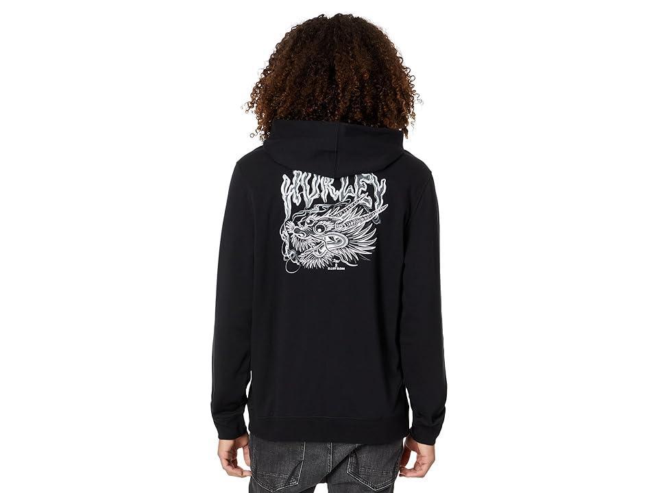 Hurley Elliot Dragon Fleece Pullover Hoodie Men's Clothing Product Image