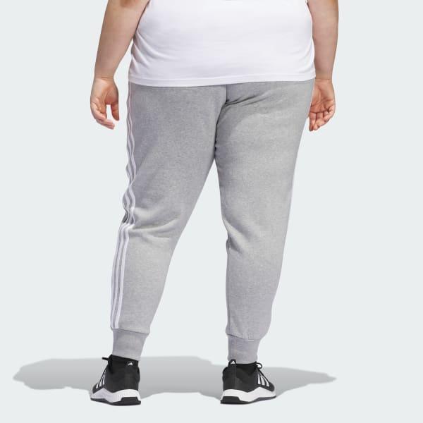 Essentials 3-Stripes Fleece Pants (Plus Size) Product Image