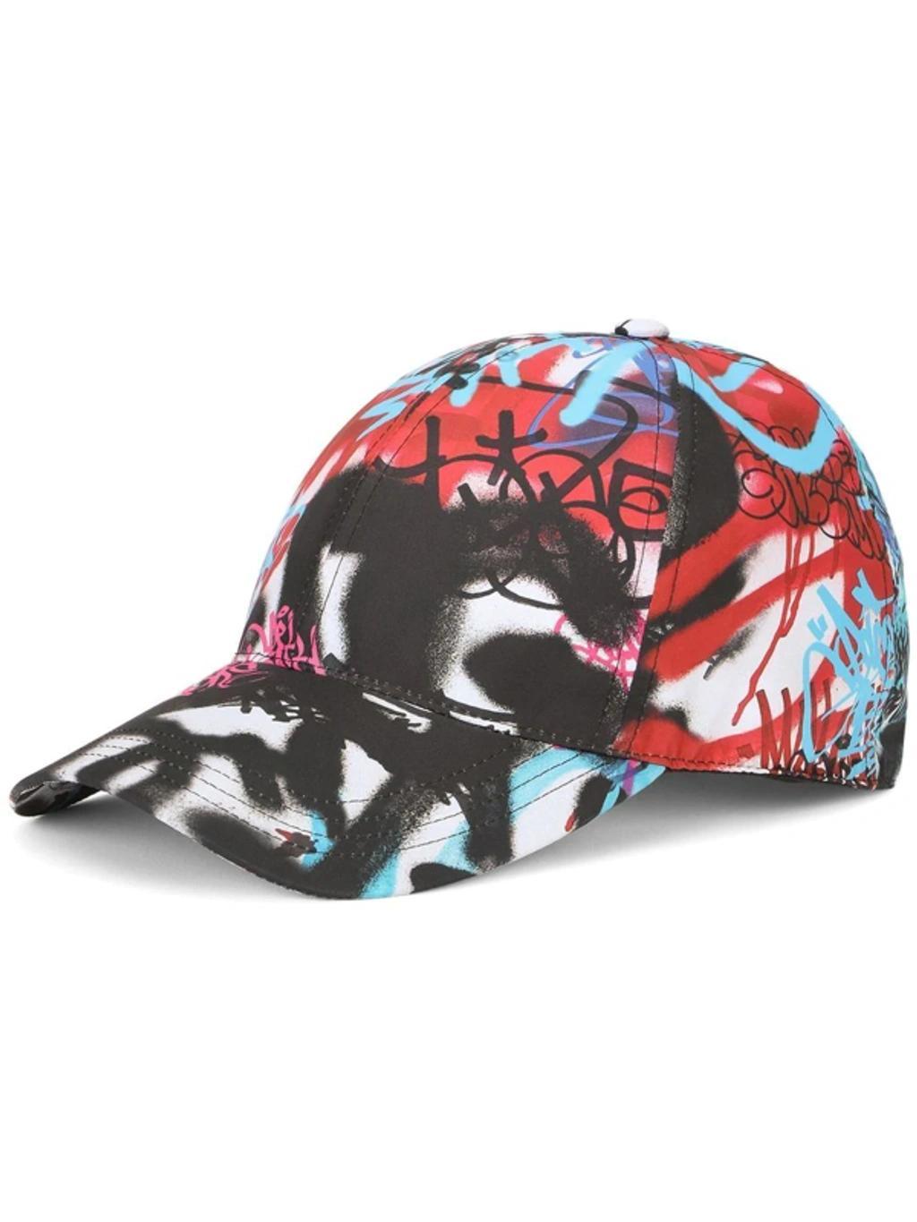 Graffiti-print Baseball Cap In Multi Product Image