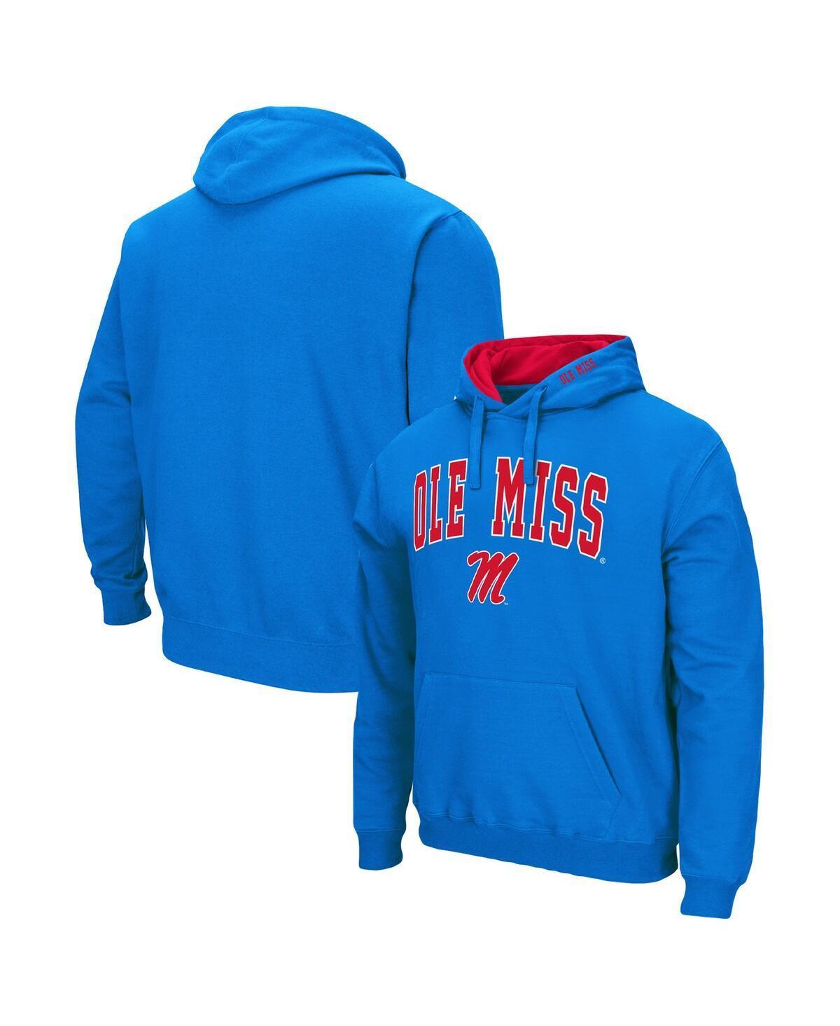 Mens Colosseum Powder Blue Ole Miss Rebels Arch & Team Logo 3.0 Pullover Hoodie Product Image