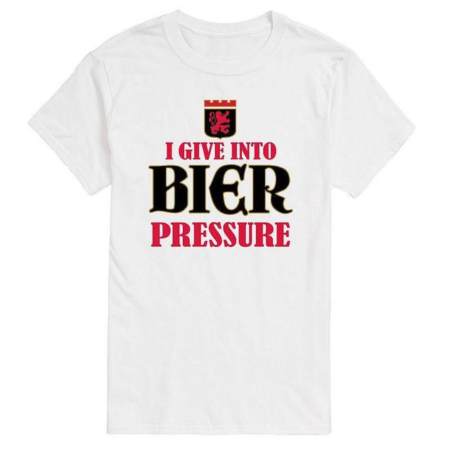 Big & Tall Give Into Bier Pressure Graphic Tee, Mens Product Image