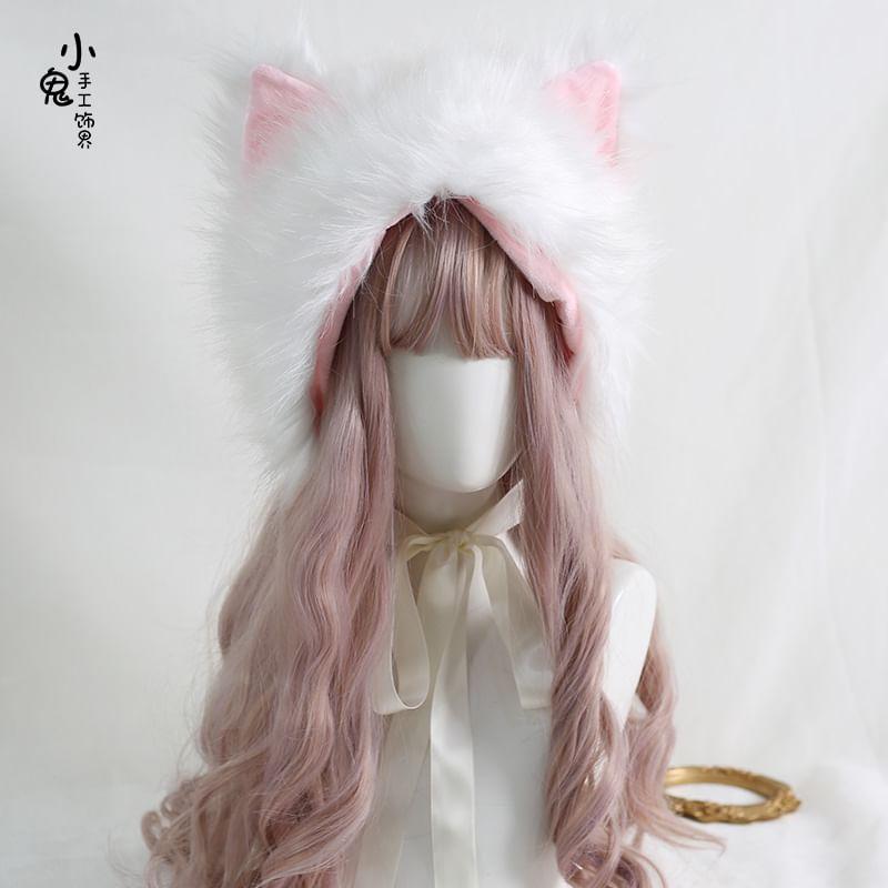 Cat Ear Chenille Hat Product Image