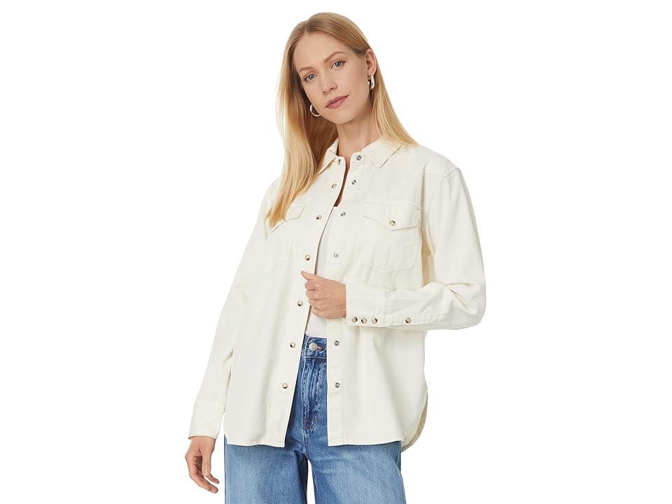 Madewell Denim Perfect Western Shirt Ecru (Vintage Ivory) Women's Clothing product image