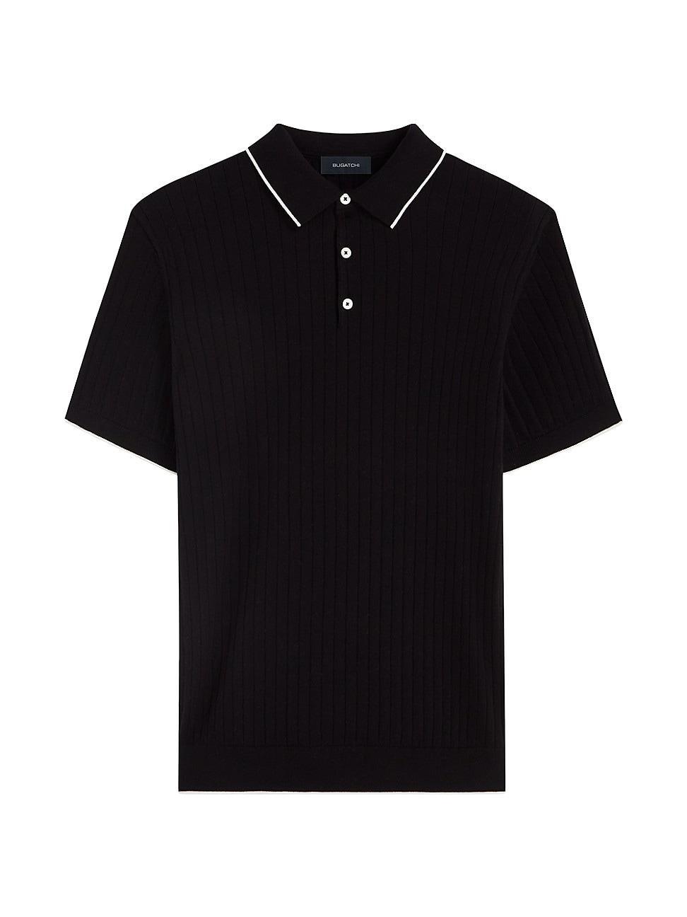 Mens Three-Button Polo Sweater Product Image