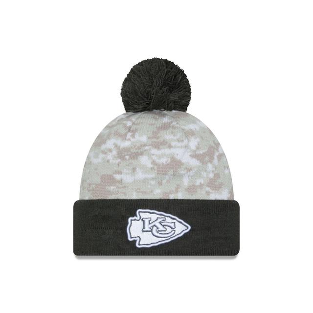 Kansas City Chiefs 2024 Salute to Service Pom Knit Hat Male Product Image