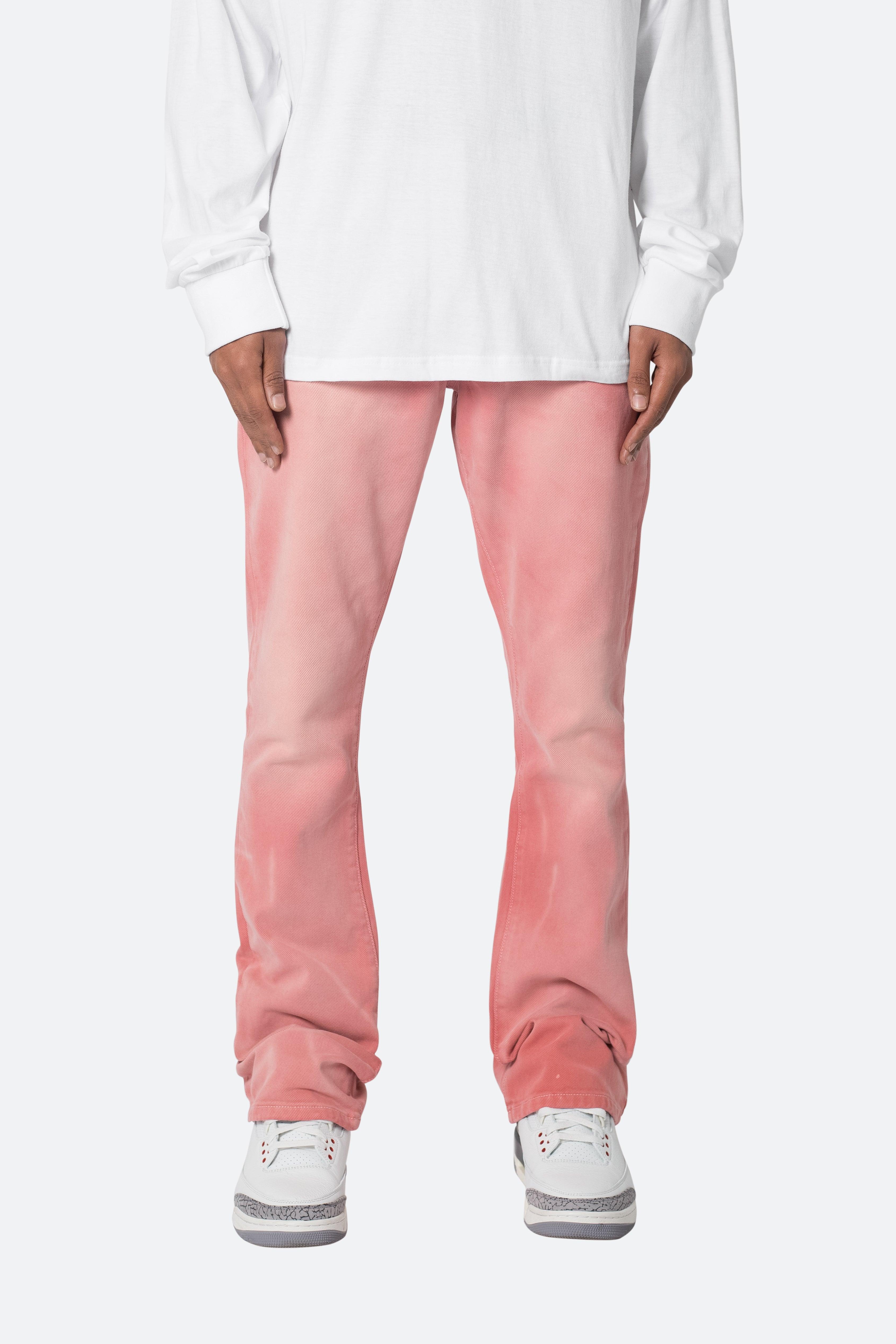 B593 Beach Flare Denim - Pink Product Image