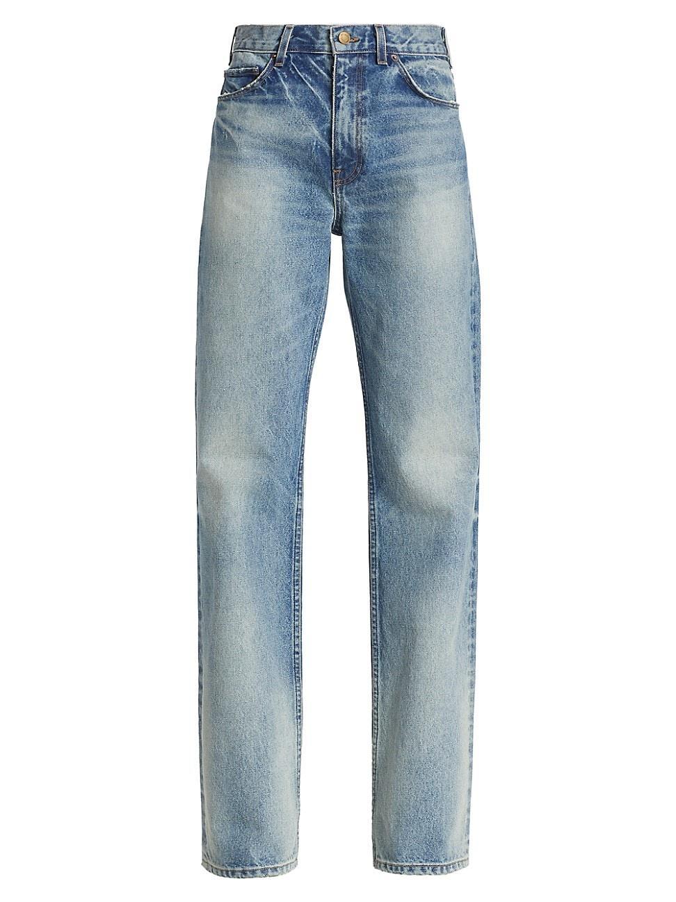 Womens Mitchell Mid-Rise Straight Jeans Product Image