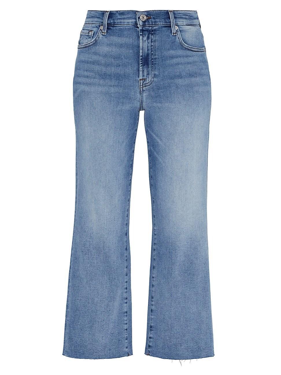 Womens Alexa Mid-Rise Stretch Flared Jeans Product Image