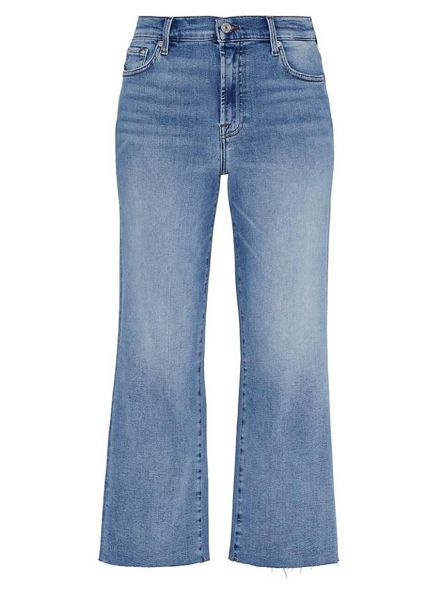 Womens Alexa Mid-Rise Stretch Flared Jeans Product Image