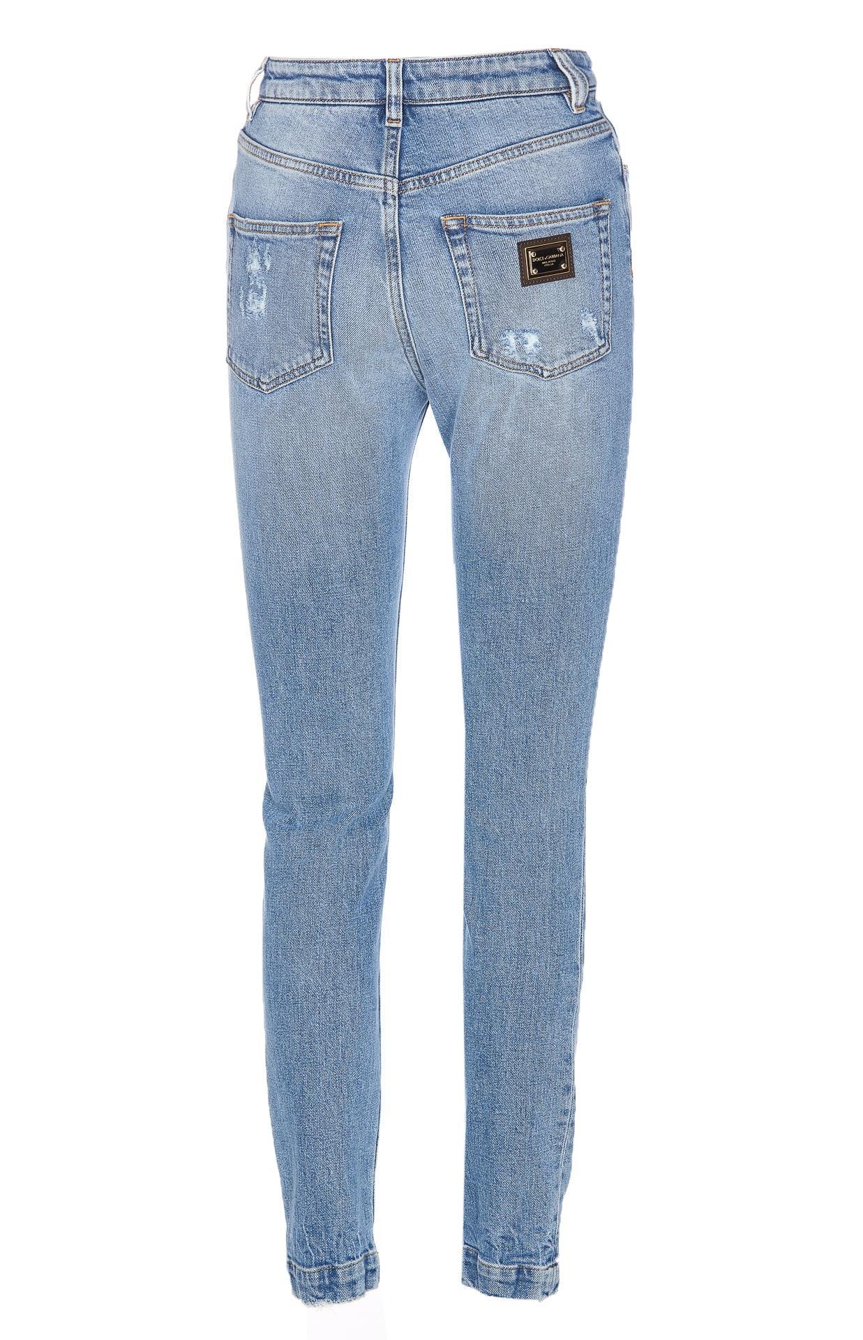 DOLCE & GABBANA Audrey Denim Jeans In Blue Product Image