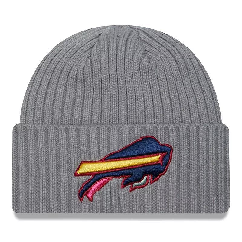 Mens New Era  Gray Buffalo Bills Color Pack Multi Cuffed Knit Hat Product Image