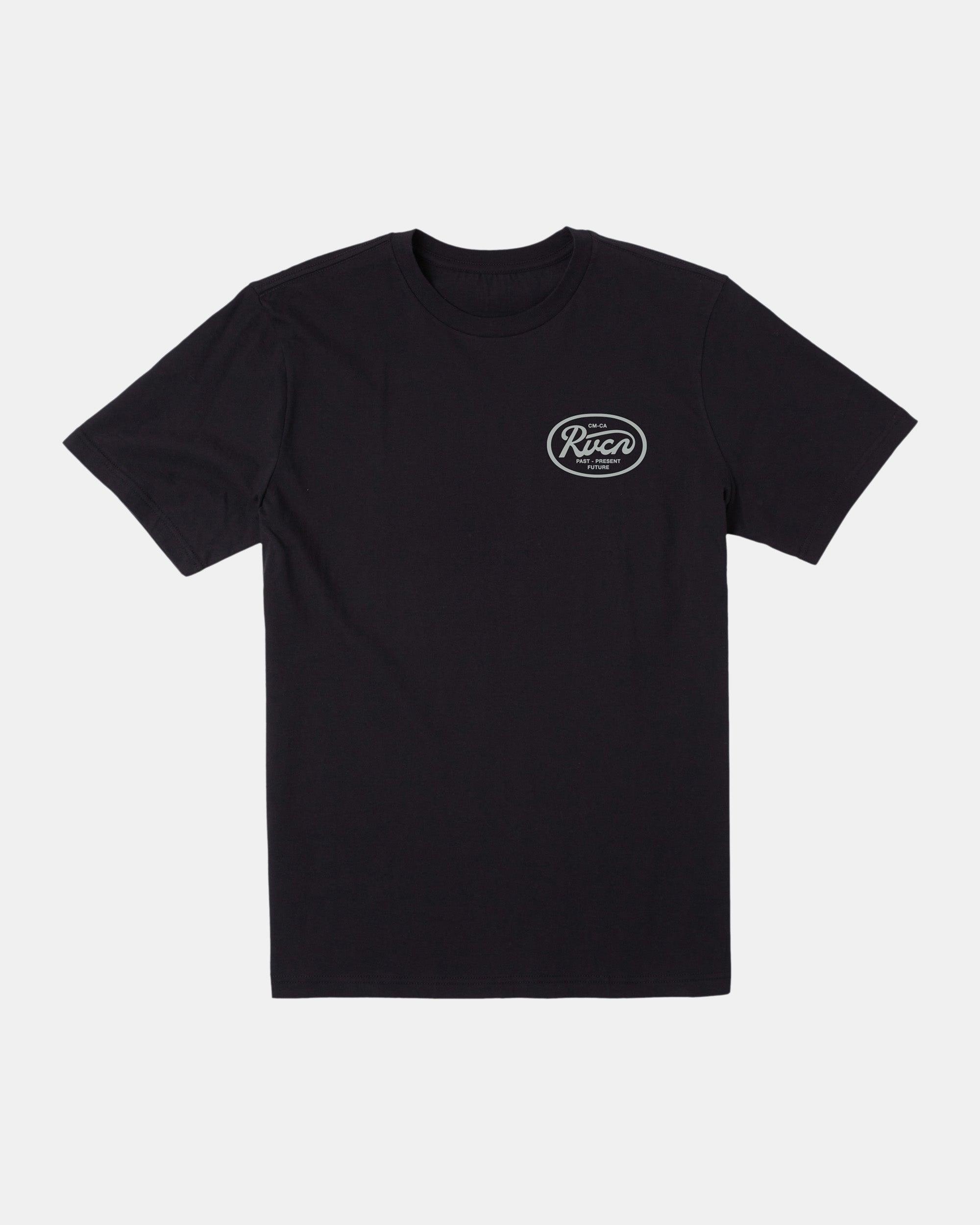 Oval Script T-Shirt - Black Product Image