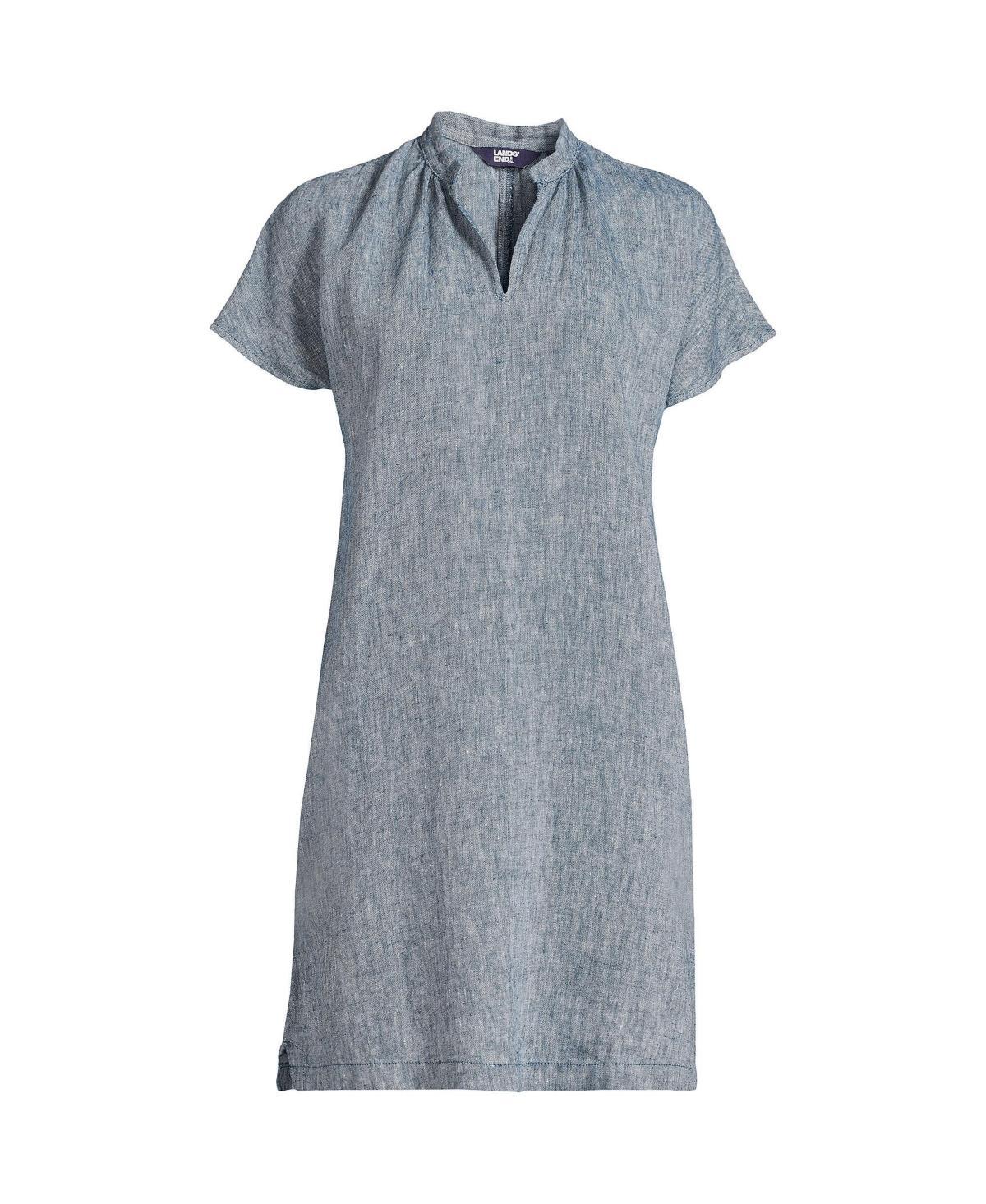 Womens Lands End Dolman Sleeve Linen Peasant Dress Product Image