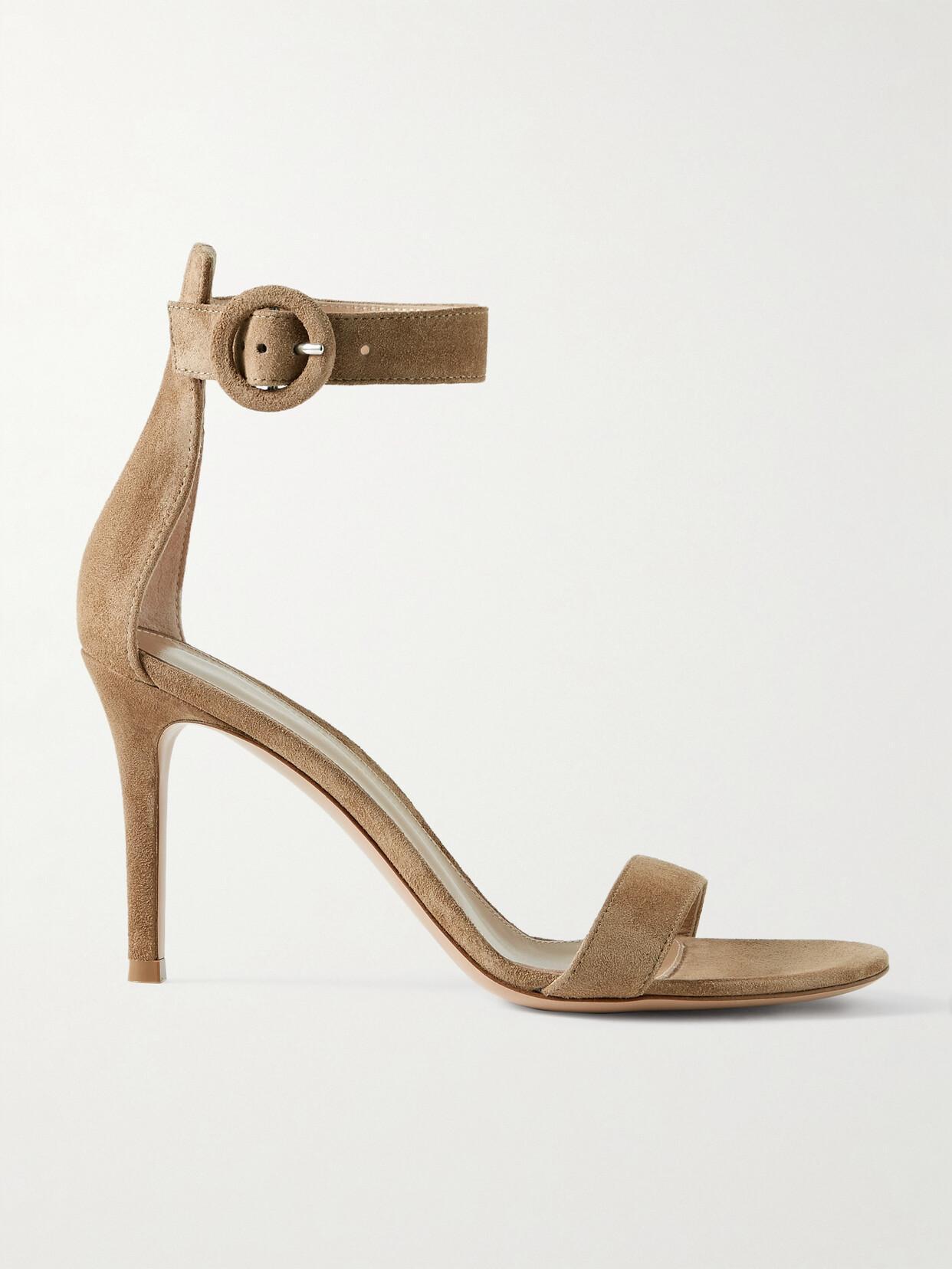 Portofino Suede Sandals In Pink Product Image