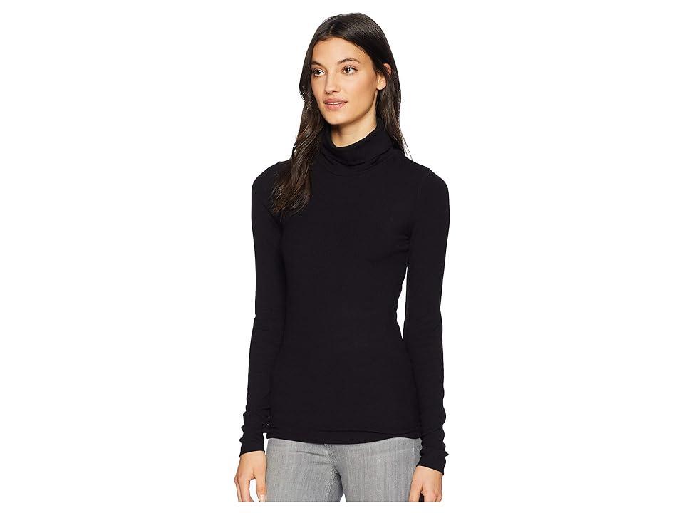 Sanctuary Essentials Turtleneck Long Sleeve Rib Knit Shirt Product Image