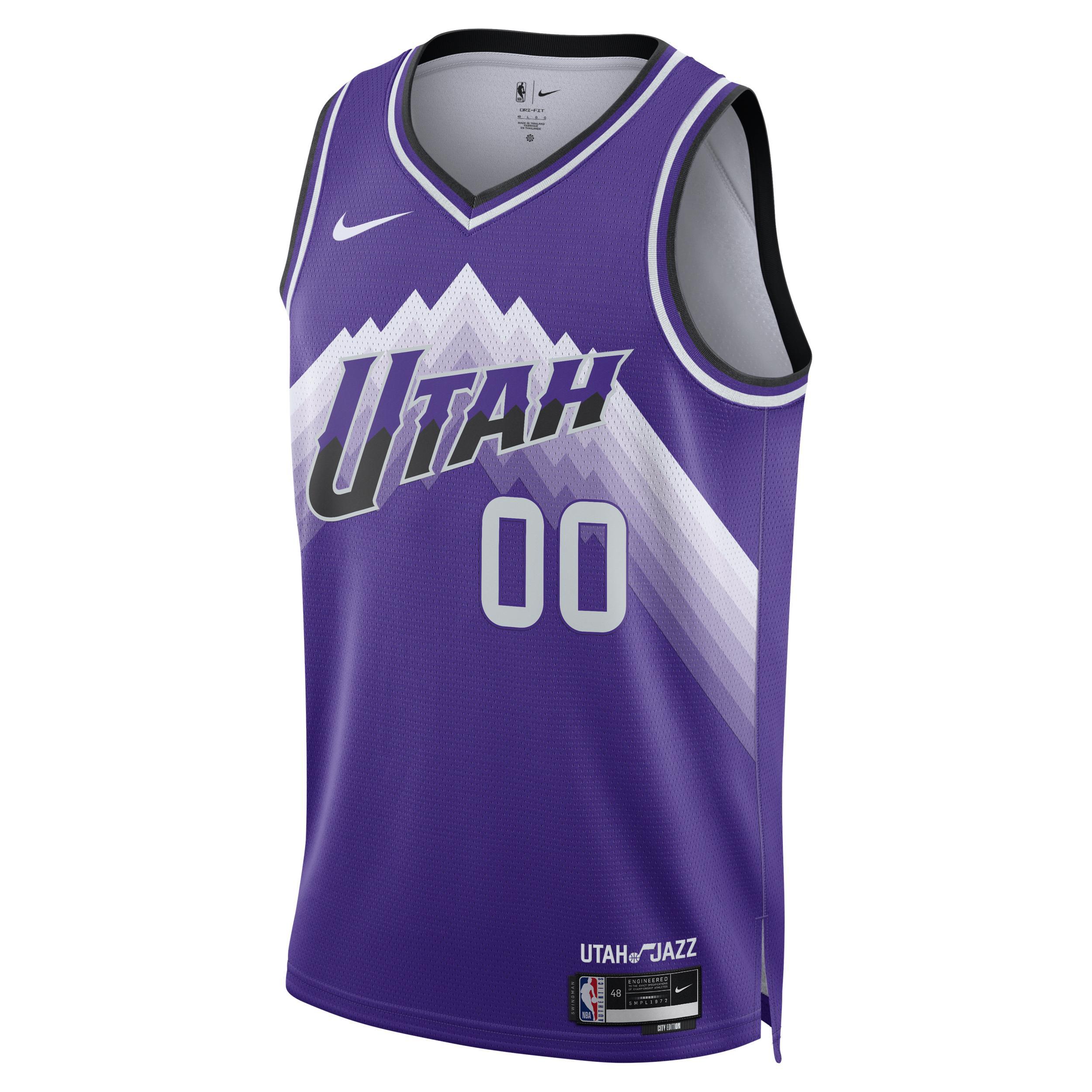 Mens and Womens Nike Jordan Clarkson Purple Utah Jazz 2023/24 Swingman Jersey - City Edition - Purple Product Image