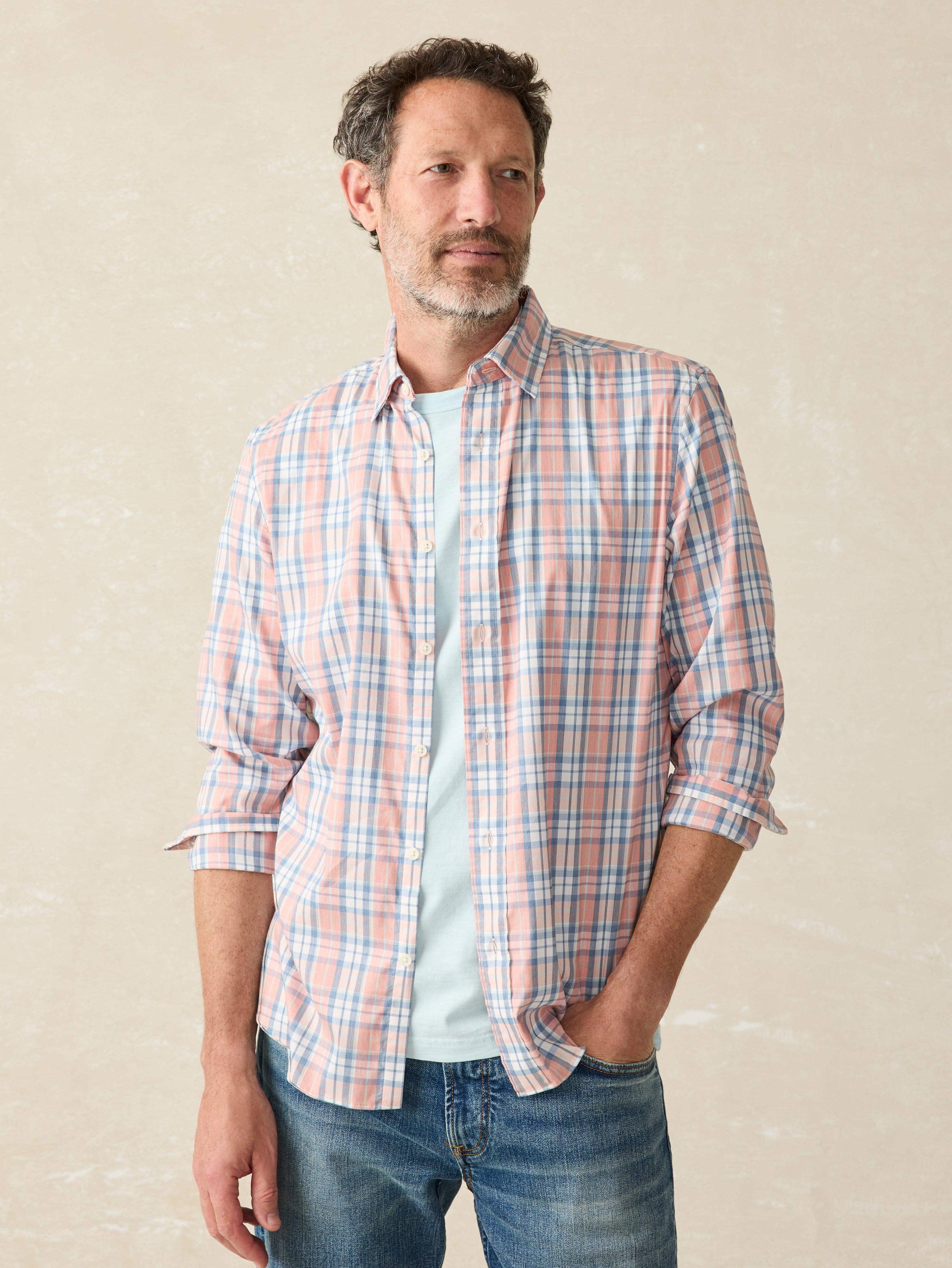 Movement™ Shirt - Ocean Coral Plaid Product Image