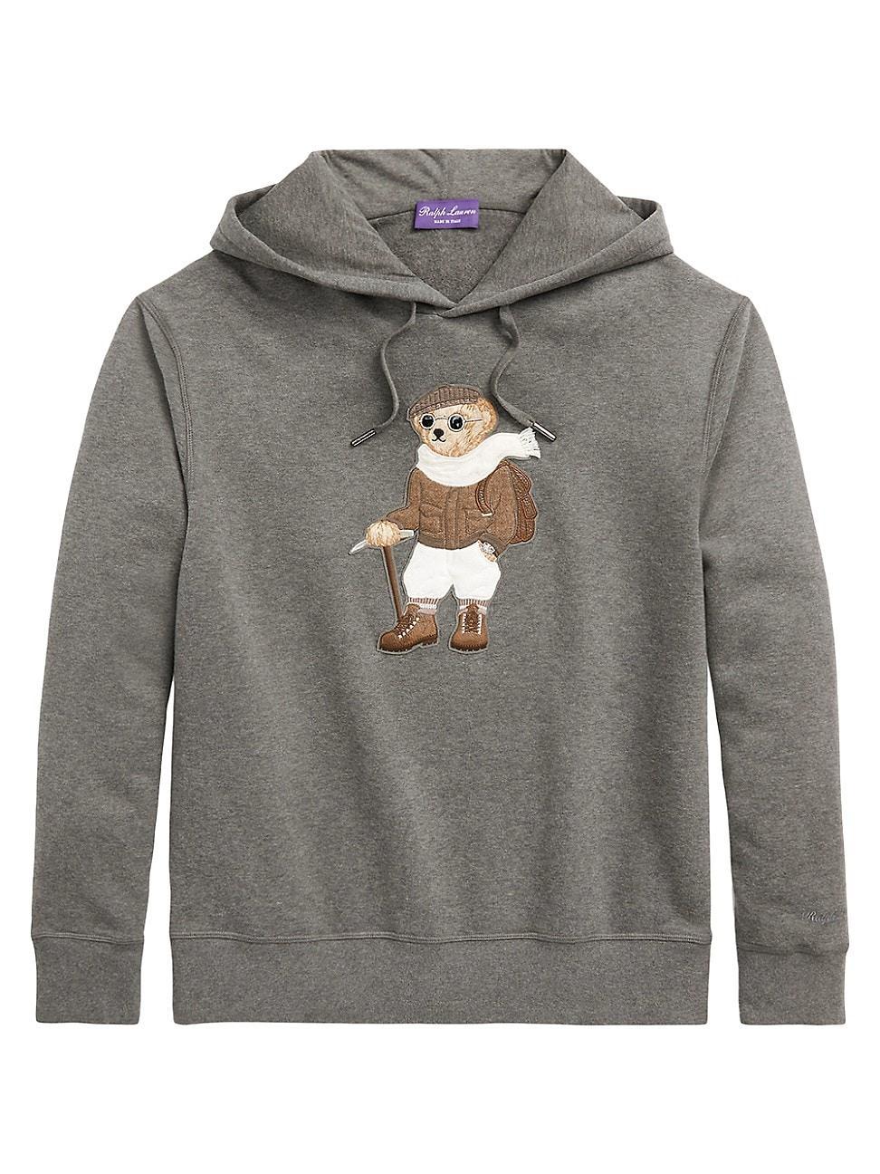 Mens Polo Bear Cotton-Blend Hoodie Product Image