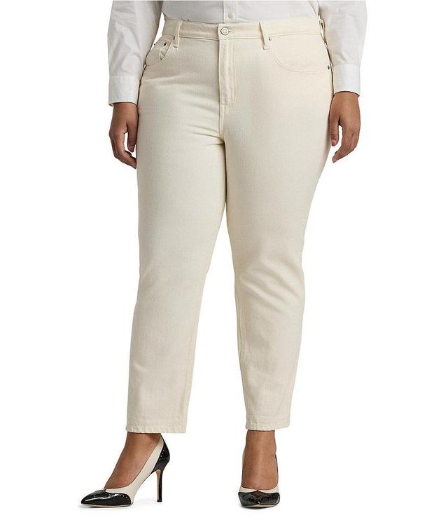 Lauren Ralph Lauren Plus Size Relaxed Tapered Ankle Jean Product Image