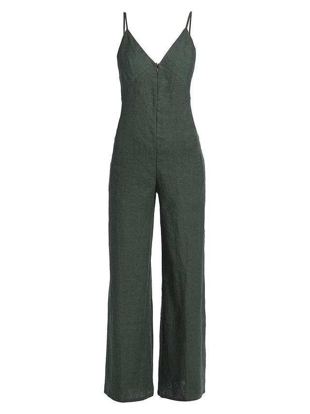 Womens Foxy Silk-Blend Wide-Leg Jumpsuit Product Image