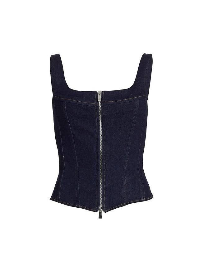 Womens Rainy Denim Corset Product Image