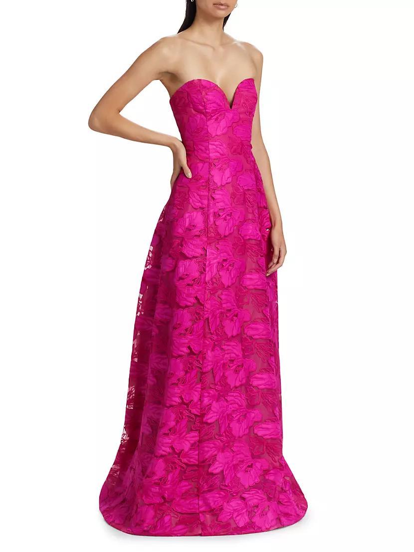 Francine Guipure Lace Strapless Gown Product Image