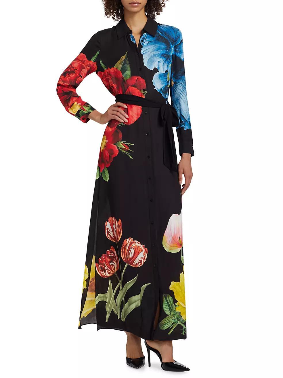 Chassidy Floral Maxi Shirtdress Product Image