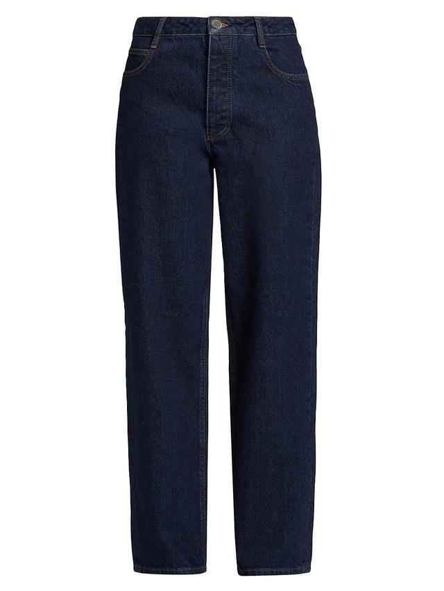 Womens Sade Mid-Rise Straight-Leg Jeans Product Image