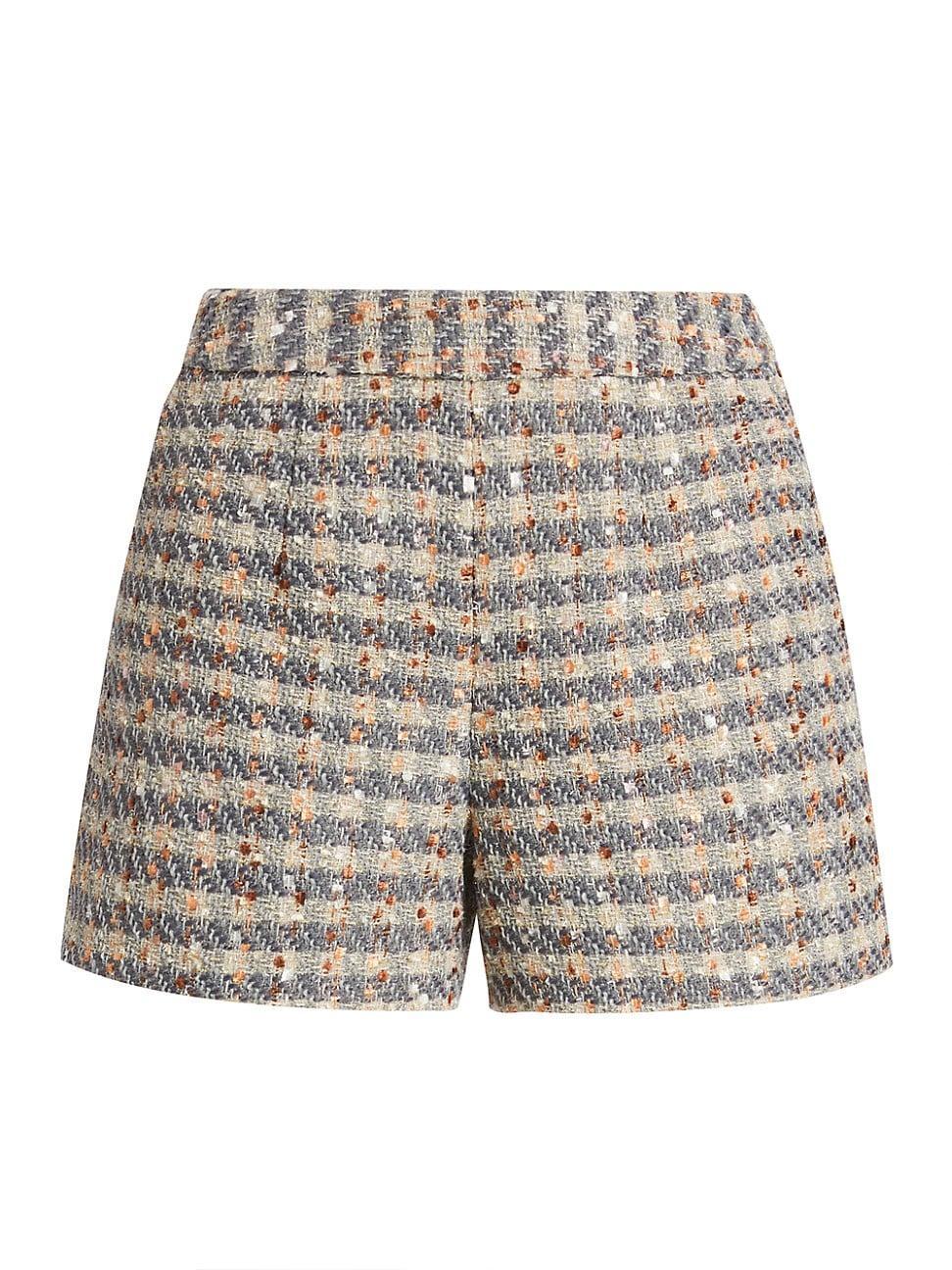 Womens Ashton High-Rise Tweed Shorts Product Image