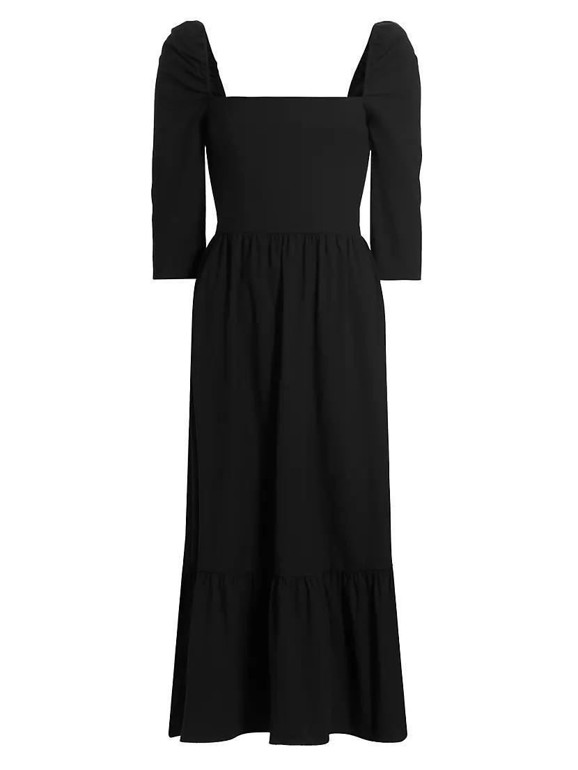 Cyprus Cotton Tiered Midi-Dress Product Image