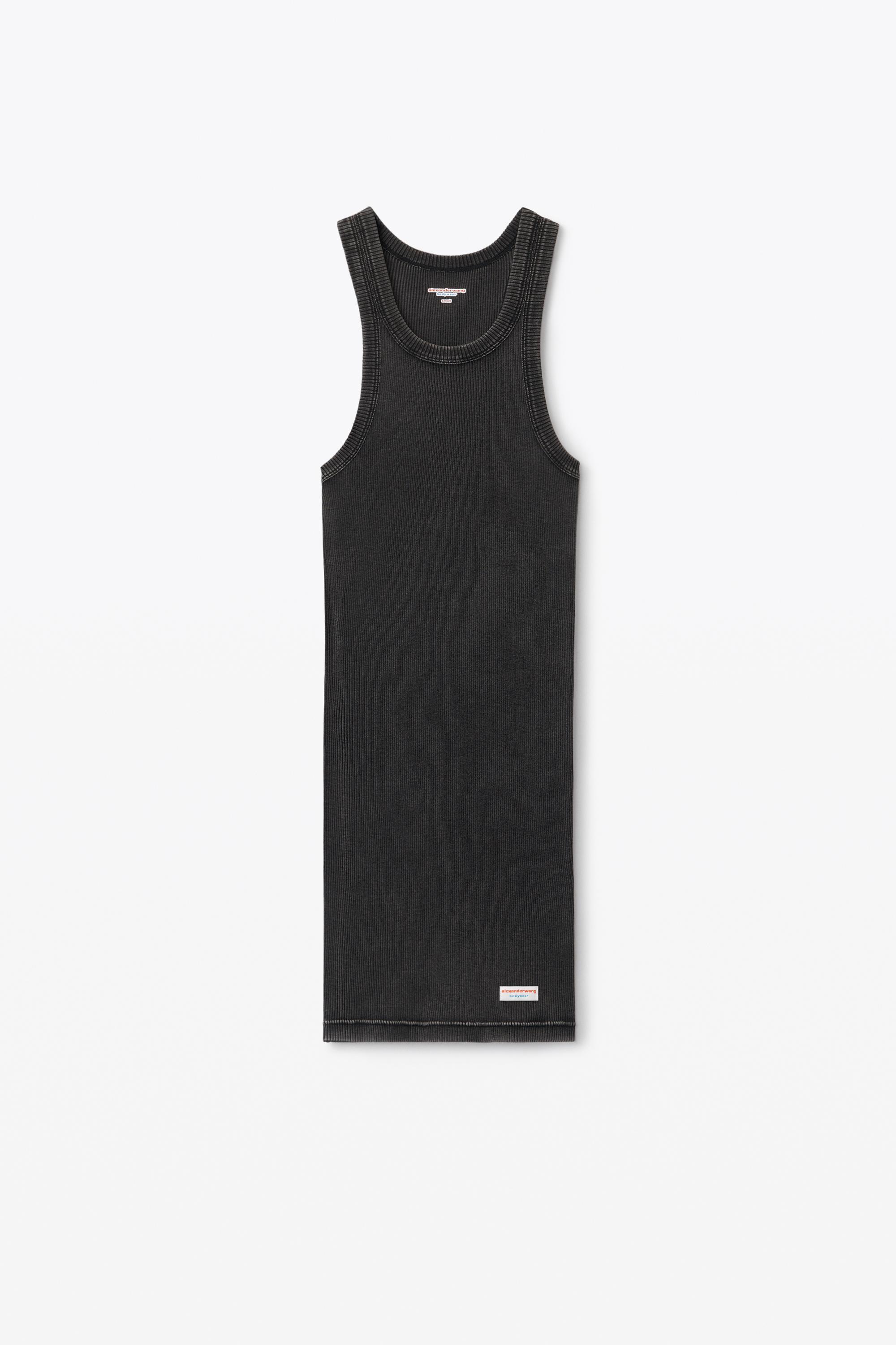 Racer Tank Loungewear Dress In Ribbed Cotton Product Image