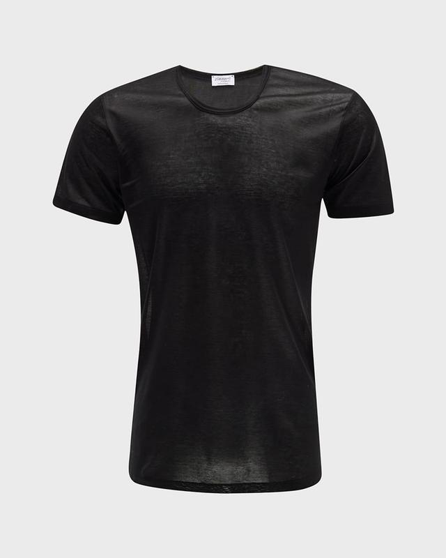 Mens Royal Classic Crew-Neck Cotton T-Shirt Product Image