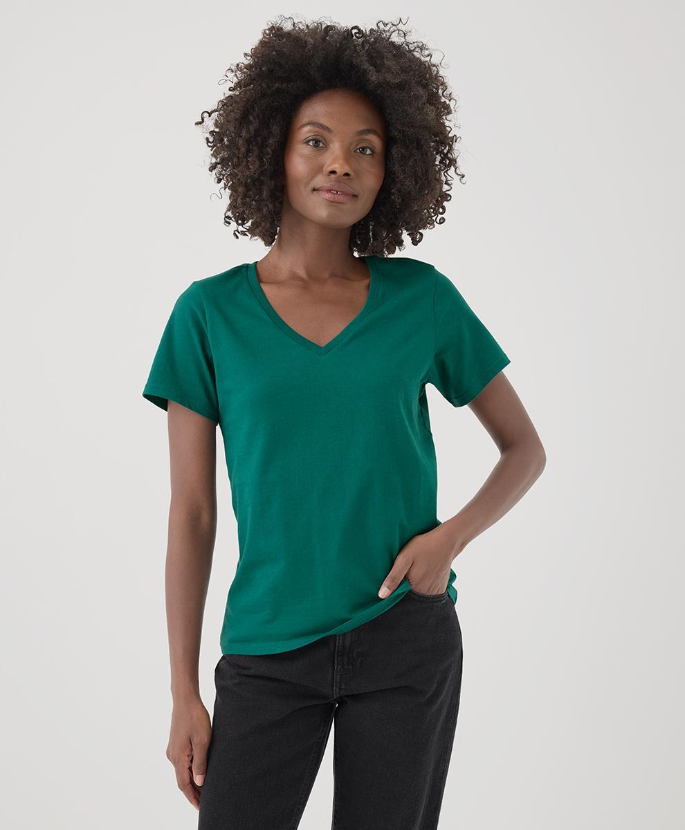 Womens Softspun V-Neck Tee 3XL Product Image