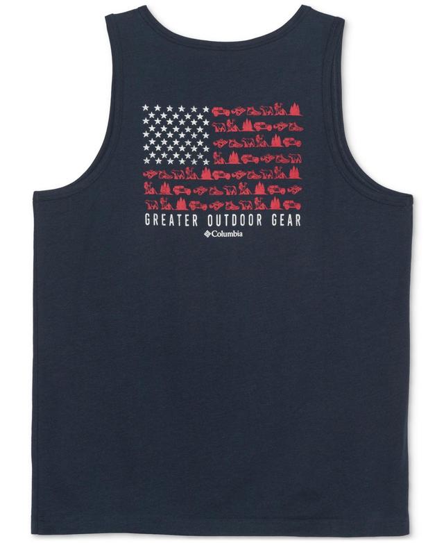 Columbia Mens Logo Flag Graphic Tank Top Product Image