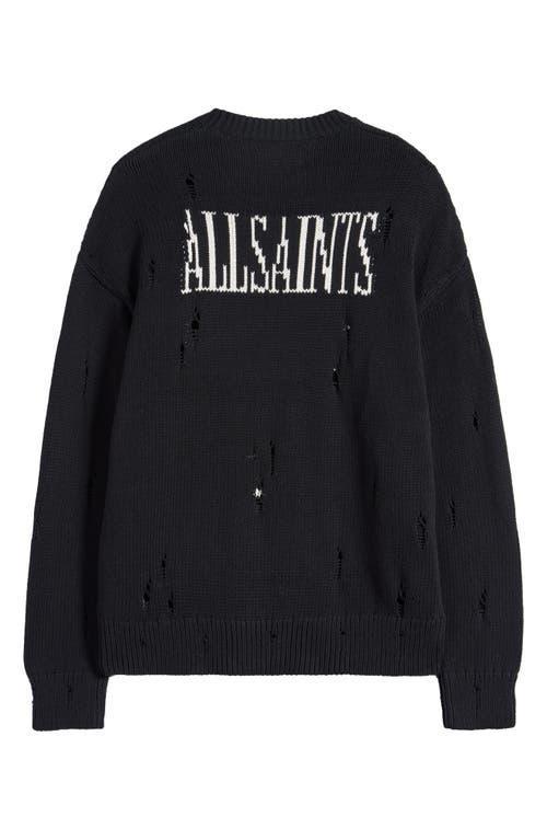 ALLSAINTS Heartcage Crewneck Sweater In Black Product Image