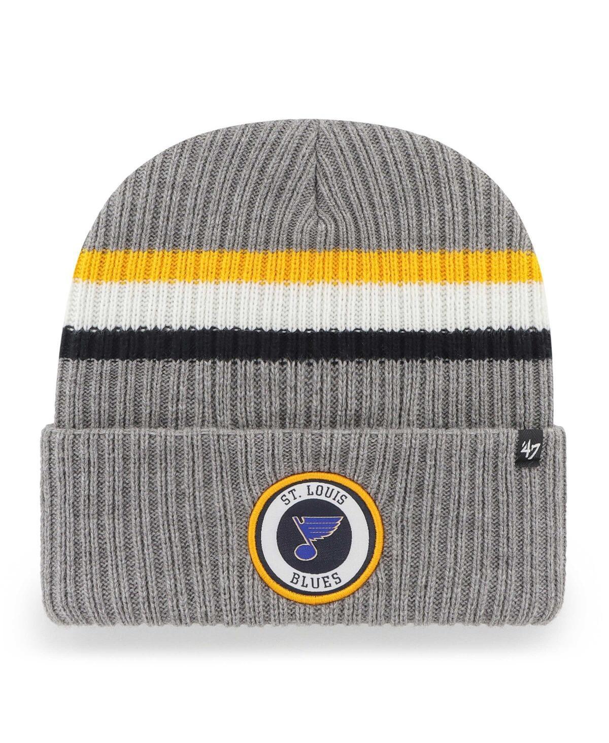 Mens 47 Brand Charcoal St. Louis Blues Highline Cuffed Knit Hat Product Image