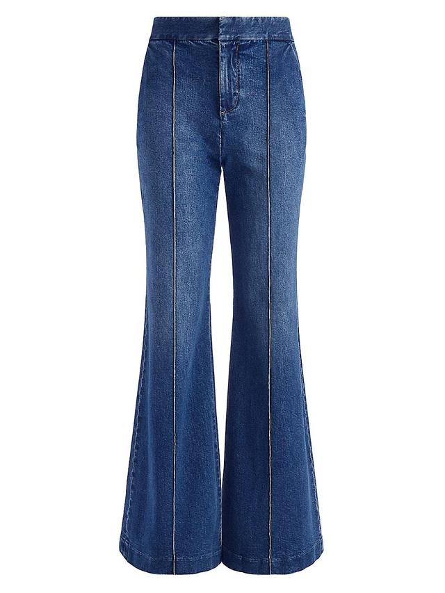 Womens Dylan High-Waisted Wide-Leg Jeans Product Image