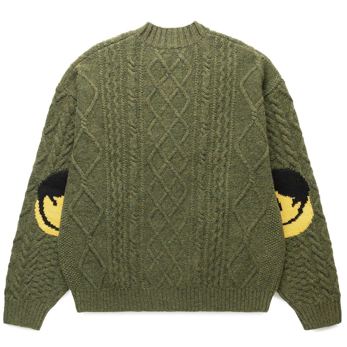 5G WOOL CABLE KNIT ELBOW-CATPITAL SWEATER Product Image