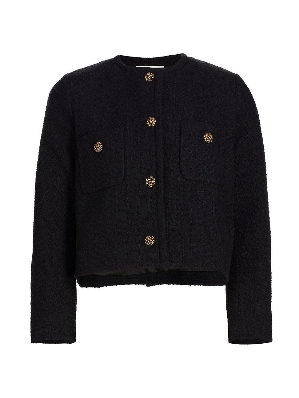 Womens Meredith Tweed Cotton-Blend Jacket Product Image