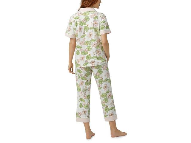 Bedhead PJs Short Sleeve Cropped PJ Set (Lily Pond) Women's Pajama Sets Product Image