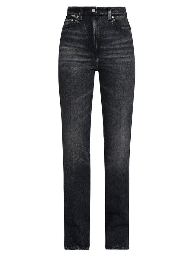 Womens High-Rise Straight-Leg Jeans Product Image