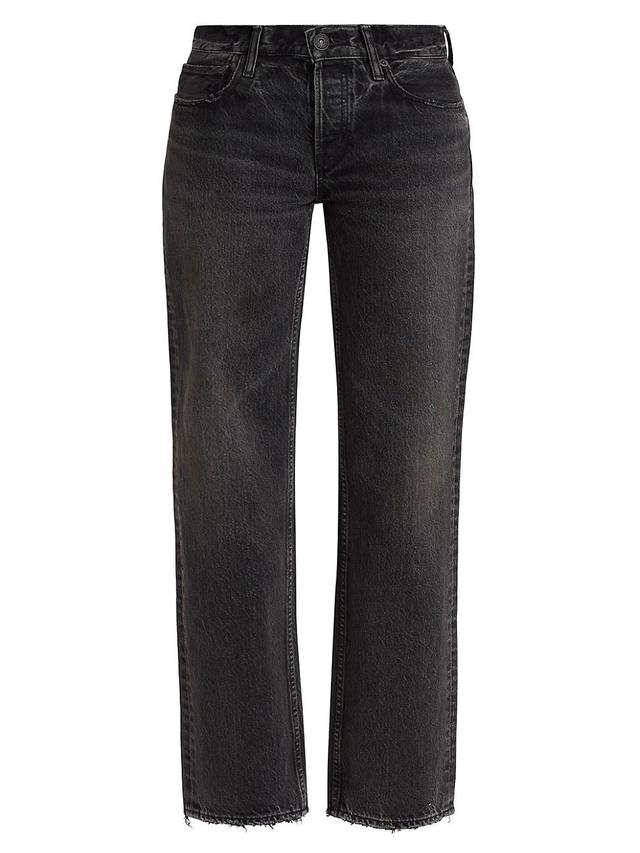 Womens Iona Low-Rise Straight-Leg Jeans Product Image