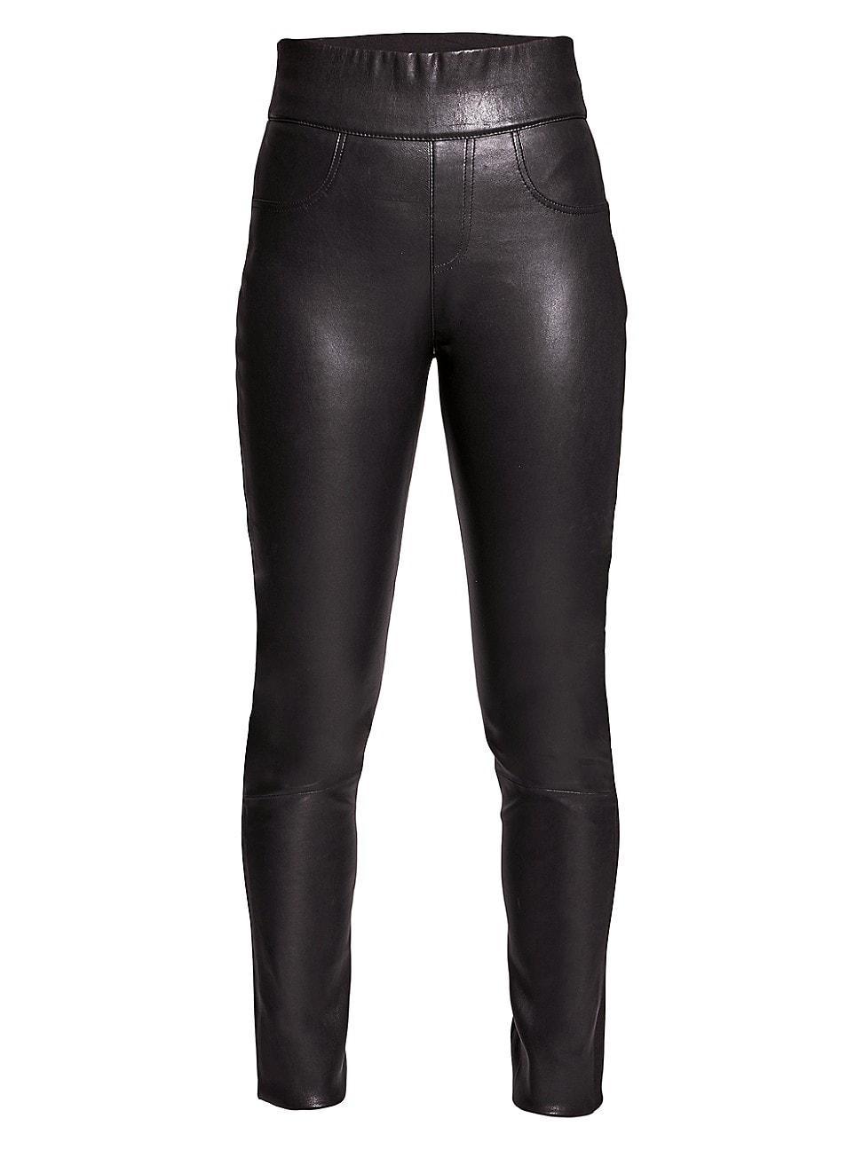 Womens Gigi Stretch Leather Leggings Product Image