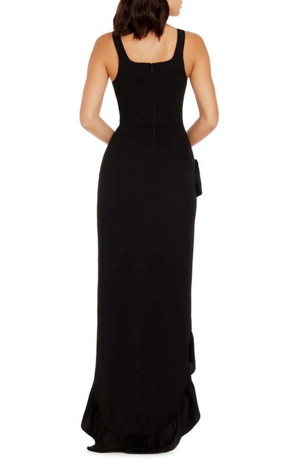 Women's Charlene Ruffled High-low Gown In Black Product Image