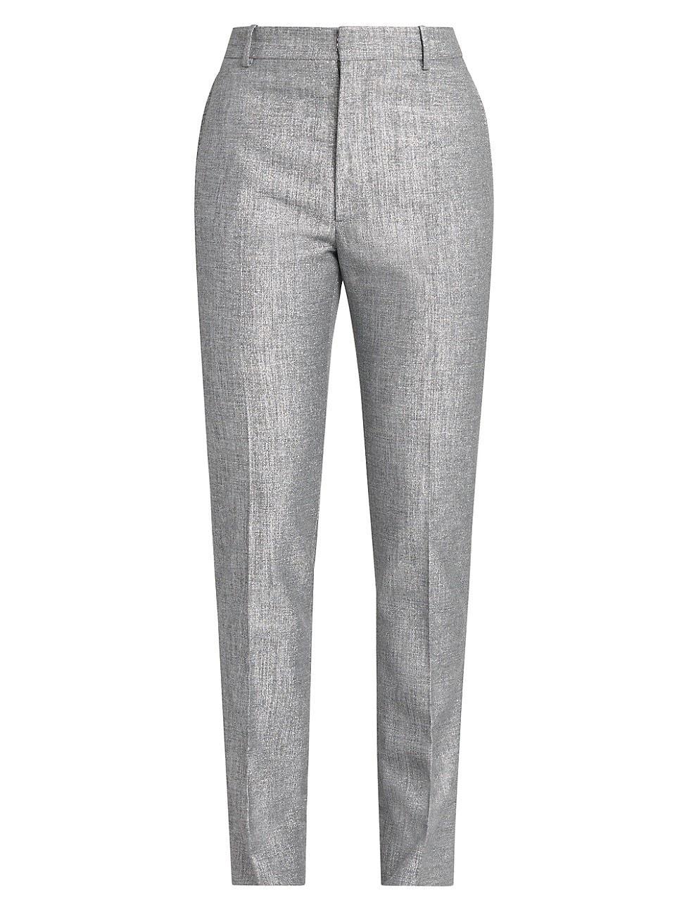 Men's Metallic Cigarette Trousers Product Image